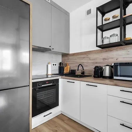 Apartman Powisle Business - Balcony, Workspace - By Rentujemy Varsó